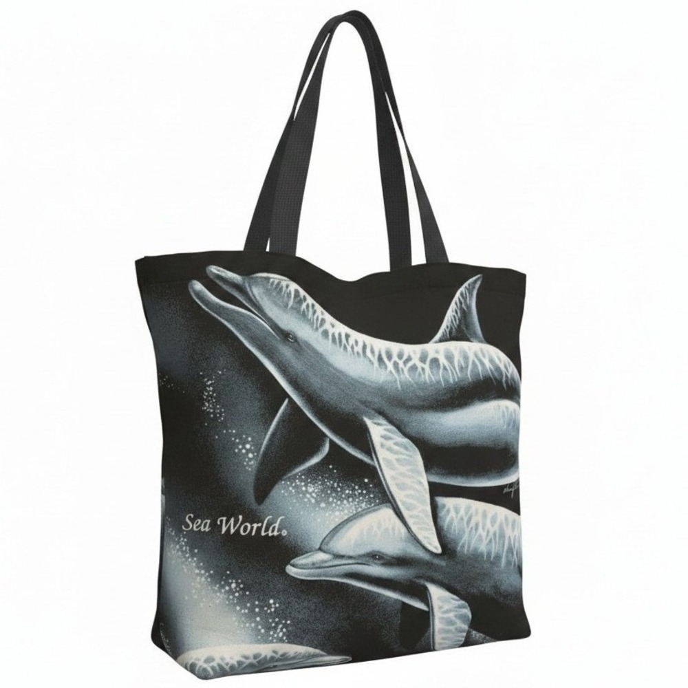 Vintage 90S Extinction Is Forever Dolphin AOP Animal Rights Nancy Blauers 94 bag